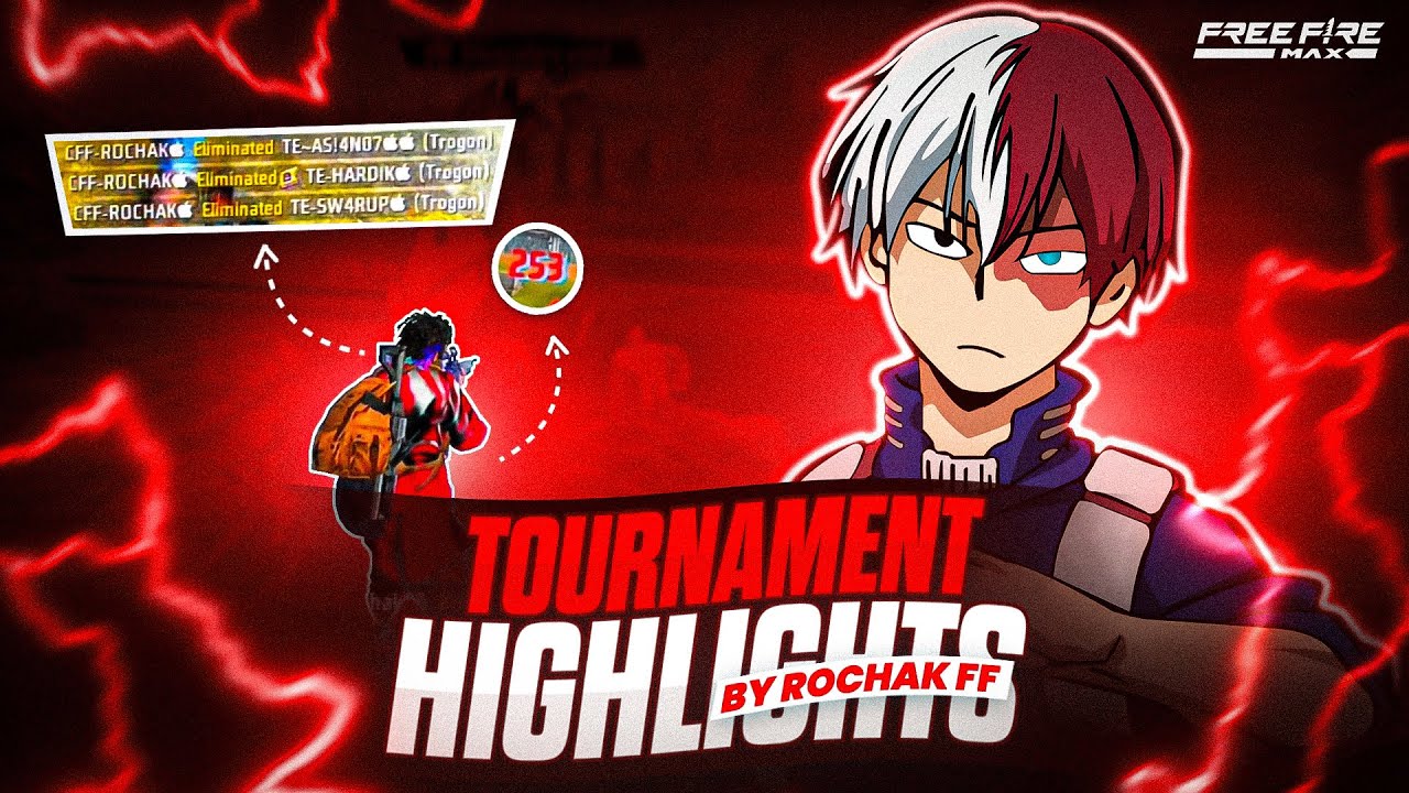 Tournament Highlights 🚀 By Rochak FF ⚔️ || IPhone 14📱|| Free fire India 🇮🇳 #42