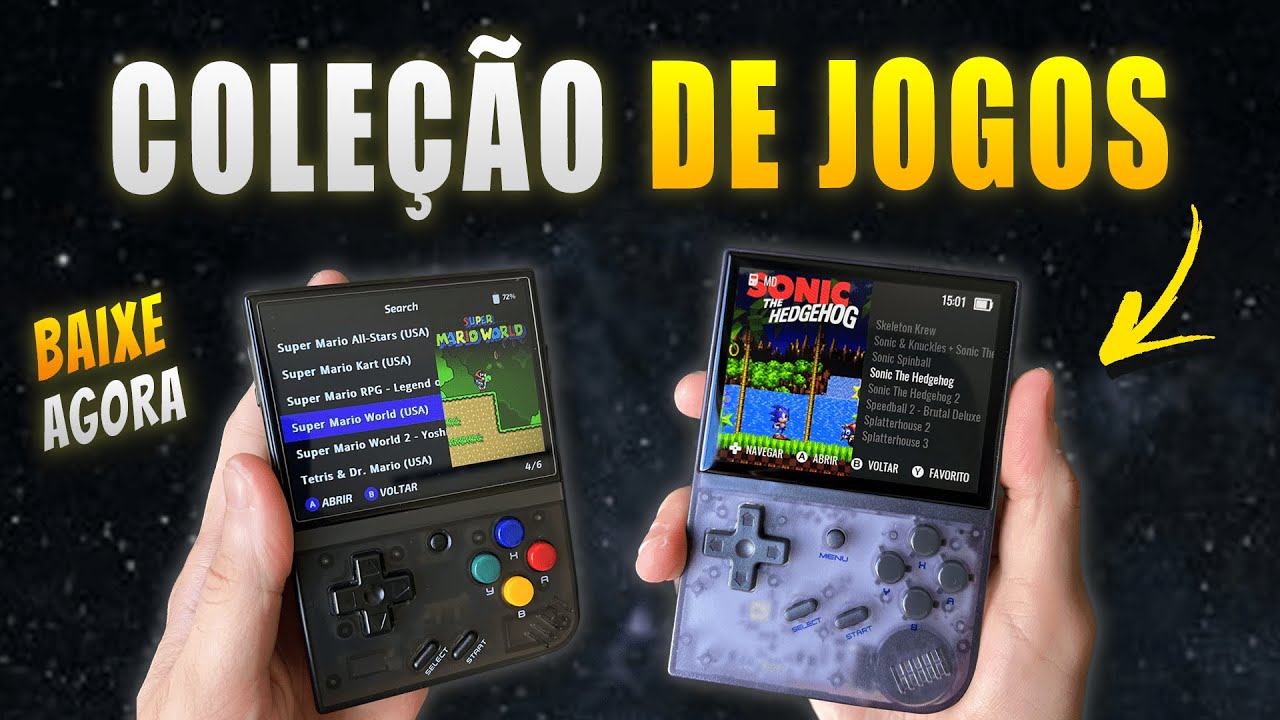 TURBINE seu Miyoo Mini e RG35XX com essa COLEÇÃO de JOGOS e CAPAS!