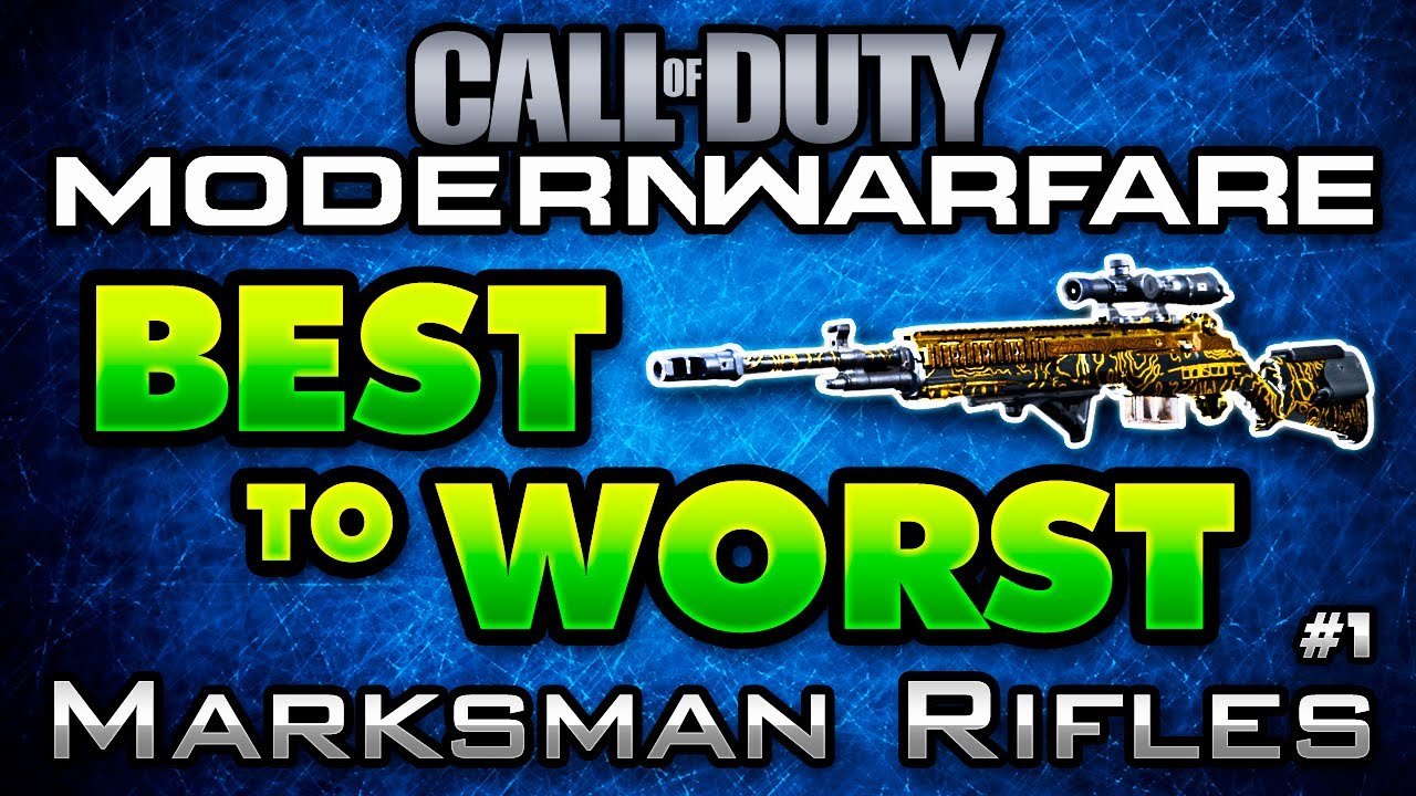 Modern Warfare BEST to WORST #1: Marksman Rifles in COD MW! (+ Platinum Showcase in Multiplayer)