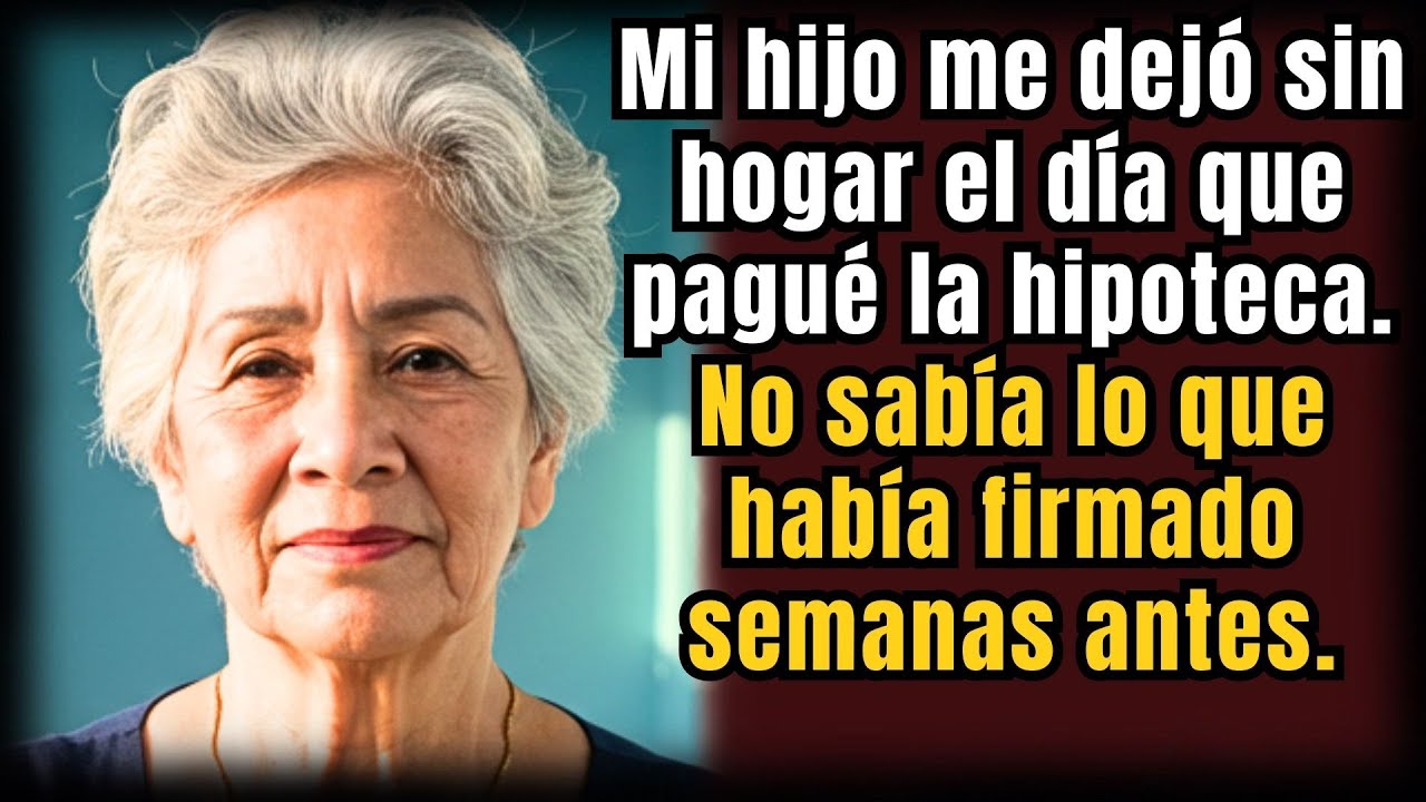 Mi hijo me dejó sin hogar el mismo día que terminé de pagar la hipoteca — el no sabía lo que...
