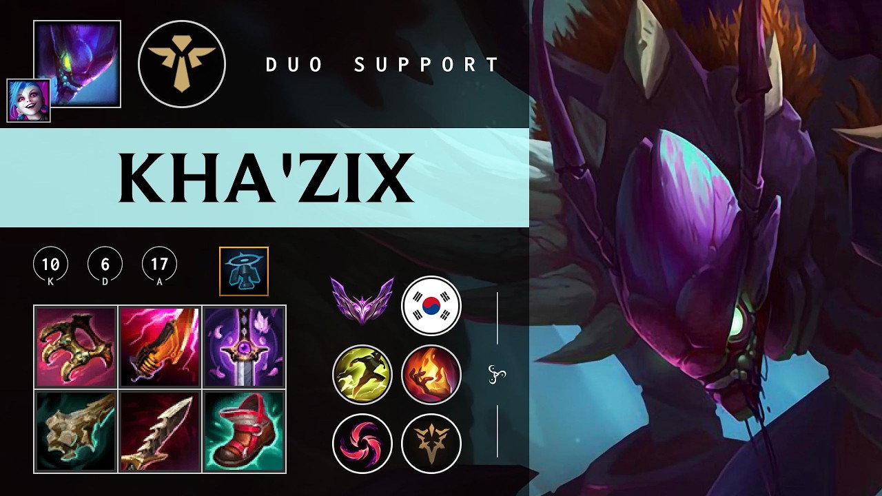 Kha'Zix Support vs Janna - KR Master Patch 26.05