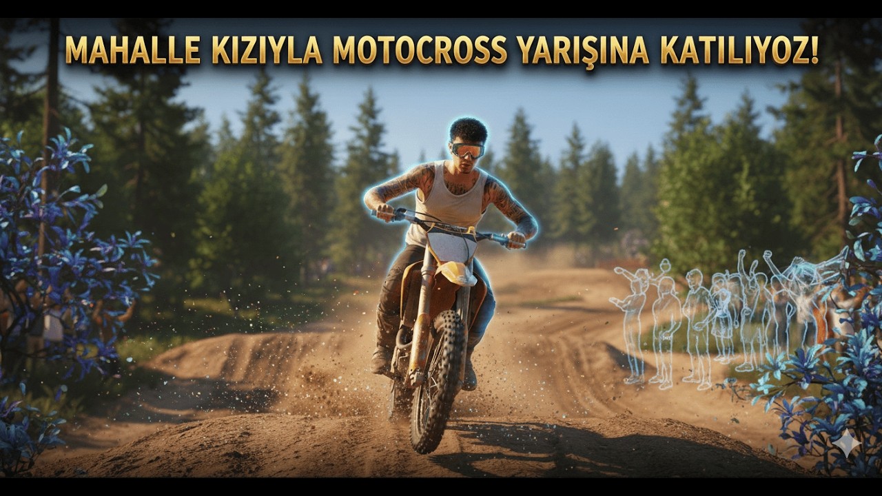ÖKKEŞ KOR - POLİSLERLE BAŞIMIZ BELADA! | MAHALLE KIZIYLA MOTOCROSS YARIŞINA KATILIYOZ!