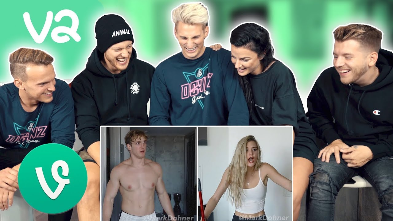 REACTING TO OUR OLD FUNNY VINES! *Challenge*