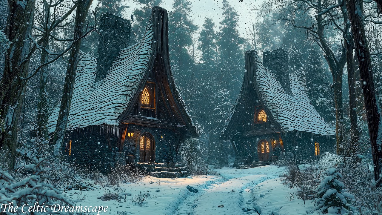 Magical Celtic Music Sounds – A Snowy Path to Holiday Joy - Relaxing Celtic Music for Sleep