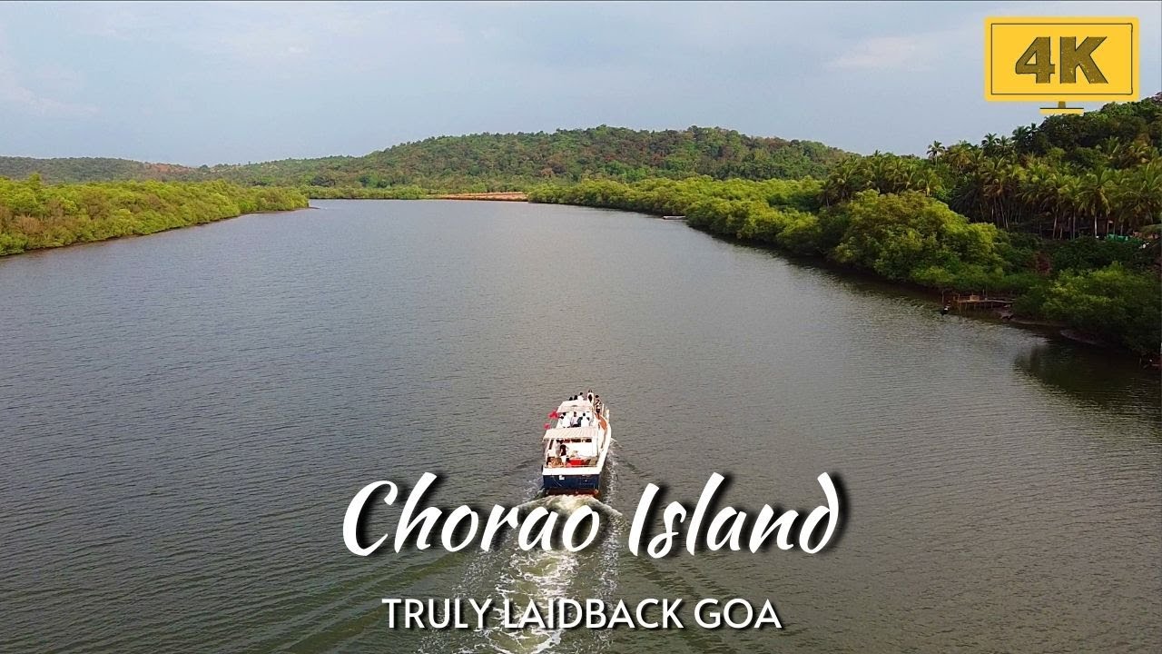 Walking, Driving & Flying Around Chorao Island | January 2021 | 4K Goa India Virtual Tour