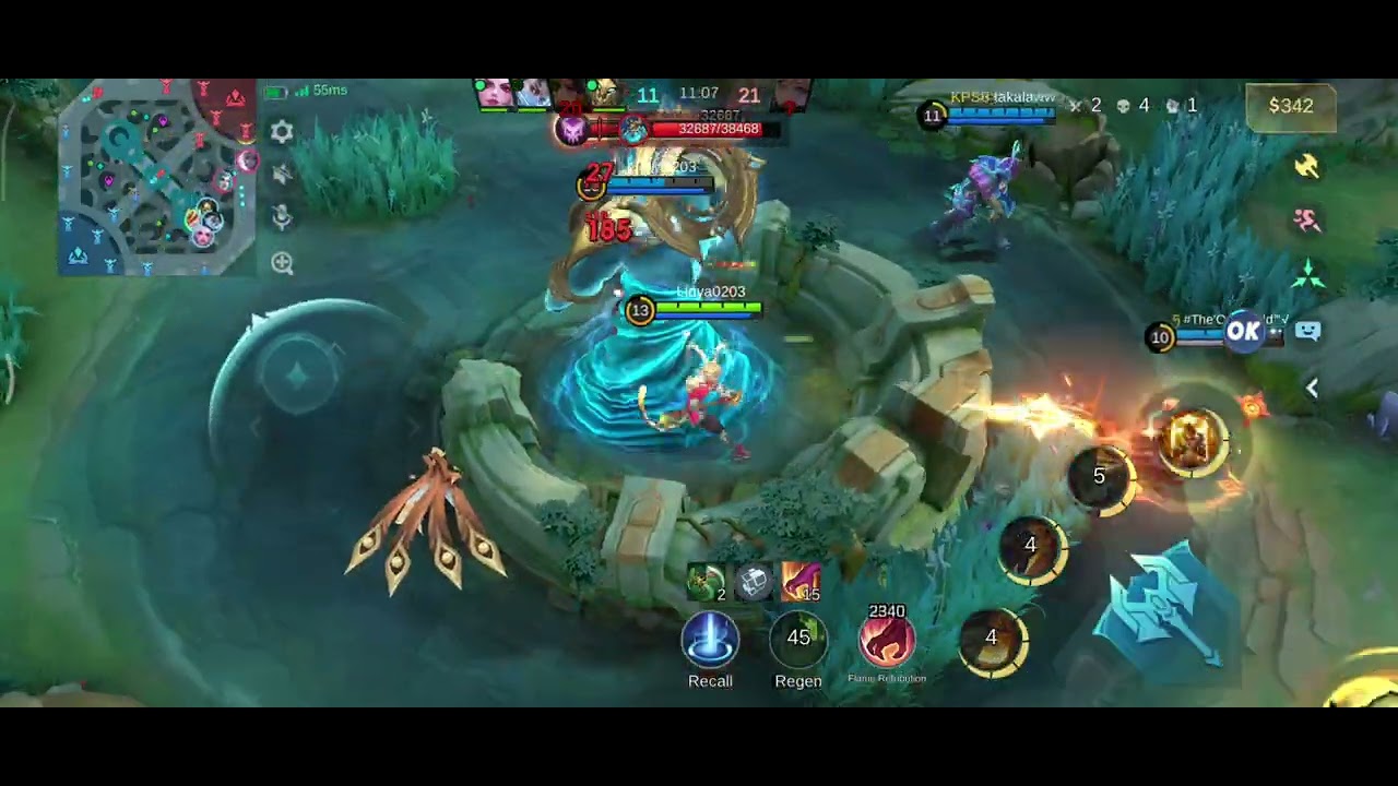 Akibat main sambil makan, jadi ga fokus #mobilelegends #game #herosun 