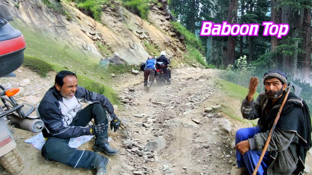 BABOON VALLEY | EXTREMELY DANGEROUS  OFFROAD | BABOON TOP AZAD KASHMIR | MOTOR BIKE TOUR