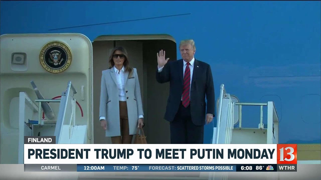 President Trump Arrives in Finland