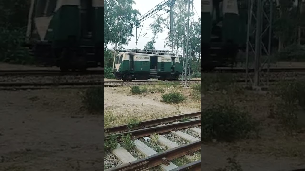 Railway inspection van at pariyawan railway station/ OHE van