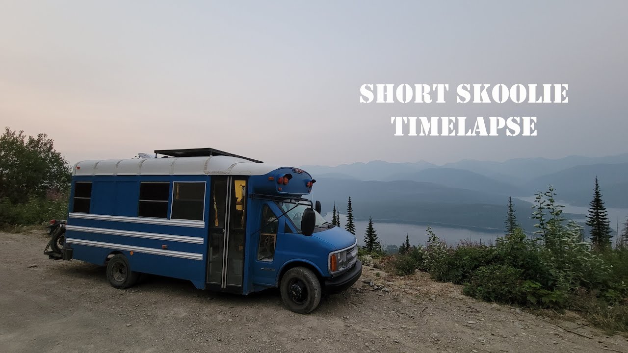 School Bus Conversion Time Lapse |  Short Skoolie With Roof Raise