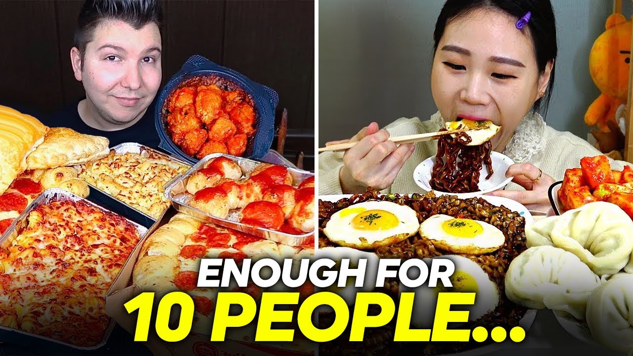 Mukbangers eat ENOUGH FOR A WHOLE FAMILY