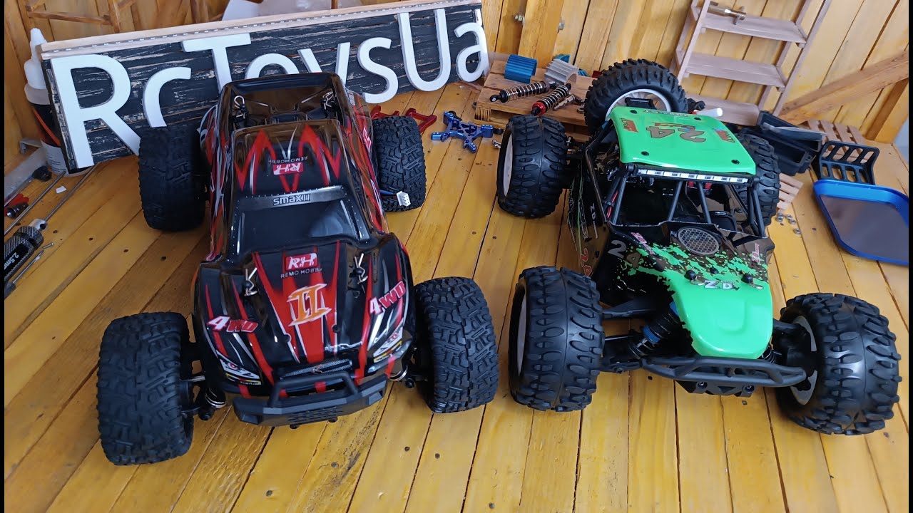 Remo Hobby SMAX vs ZD Racing DTK16 - Відео огляд двох радіокерованих машинок з порівнянням