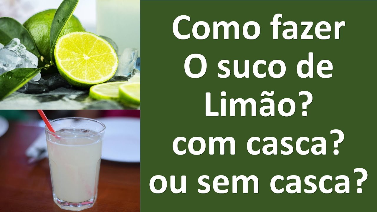 Como fazer o suco de limão? Com casca? ou sem casca? | Dr. Marco Menelau