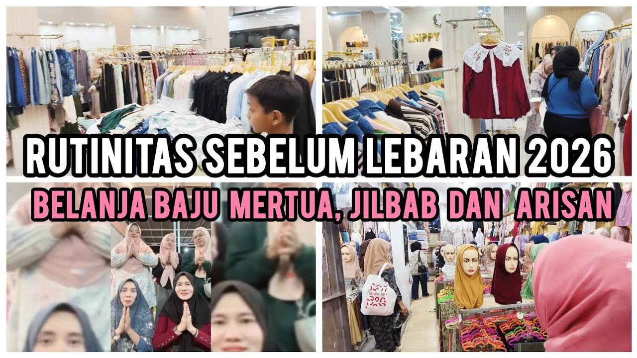 Rutinitas sebelum menjelang lebaran 2026 belanja hemat budget 400 rb, unboxing #dailyvlog #belanja 