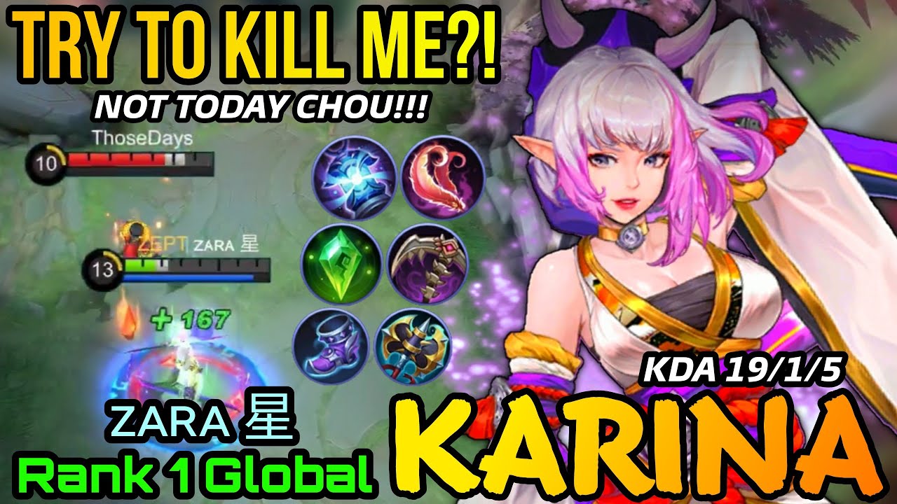 Deadly Spider Lily Winter Karina 19 Kills! - Top 1 Global Karina by ᴢᴀʀᴀ 星 - MLBB