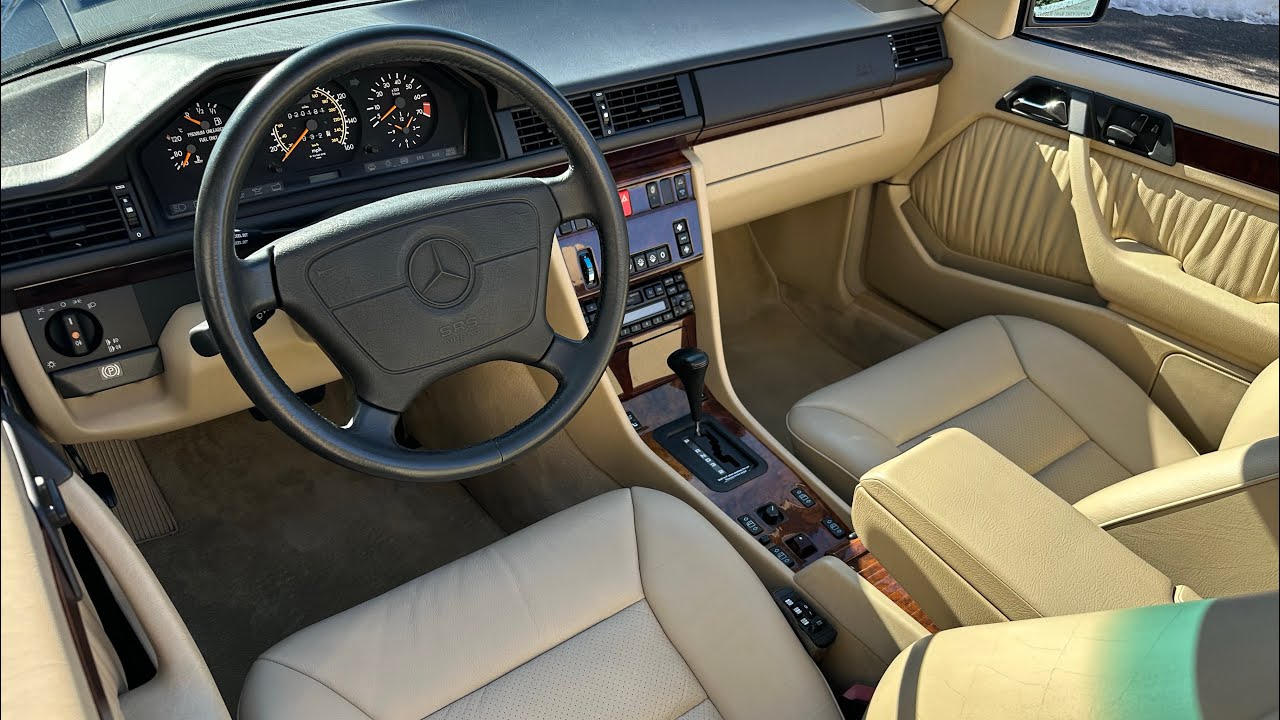 1995 Mercedes-Benz E320 Cabriolet 1 owner with 20k miles Azurite Blue Drive video 2/28/26