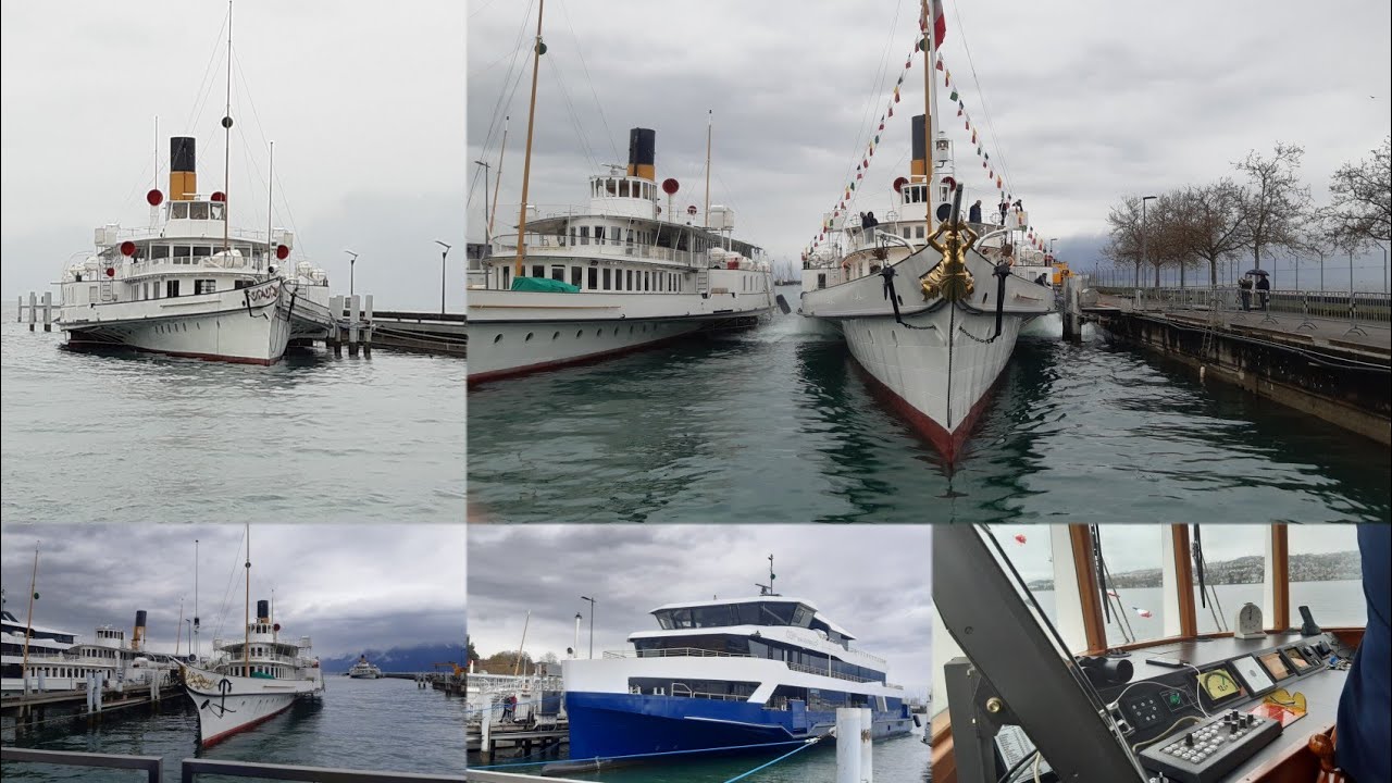 visite des portes ouvertes du chantier naval de la CGN à Ouchy et balade avec la Suisse