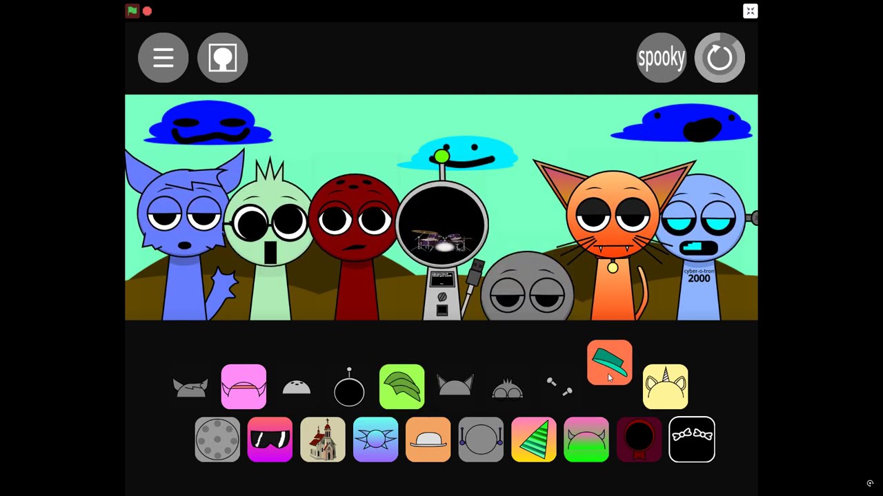 Zunky, a sprunki reskin mod.