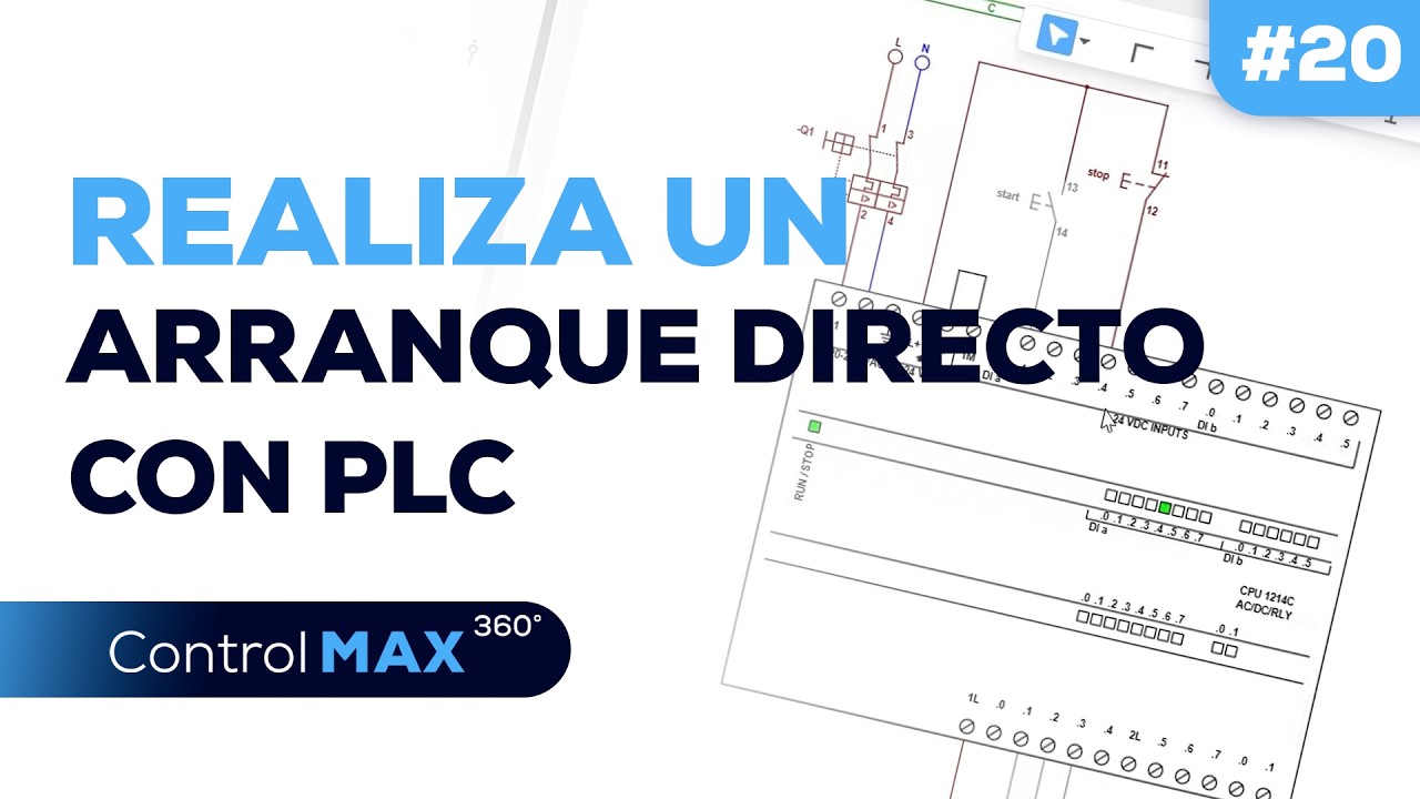 💻 Aprende a realizar un arranque directo con PLC en ControlMax 360 | Clase 10