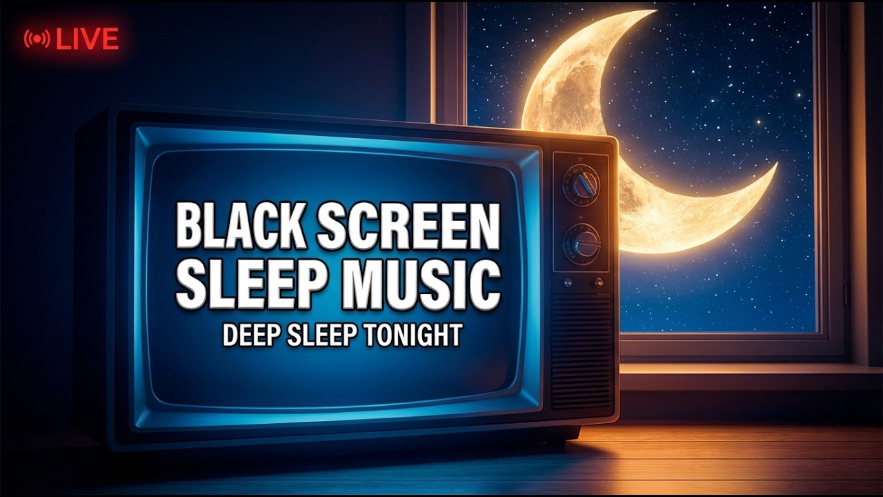 🔴 LIVE Black Screen Deep Sleep Music 🌙 Binaural Sleep Tones for Insomnia & Overnight Rest #Sleep #YT
