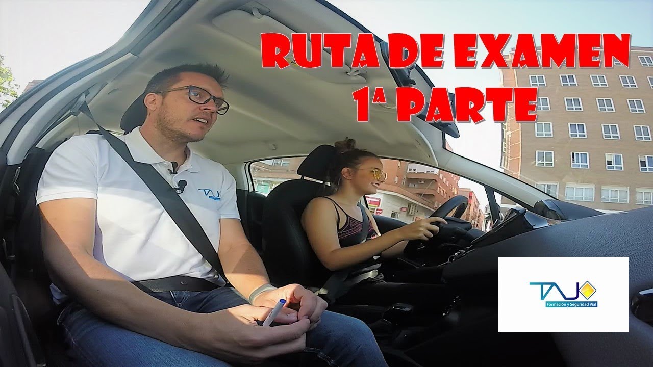 Ruta de examen, clase real de coche. 1ª parte. Autoescuela Tajo. Talavera de la Reina.