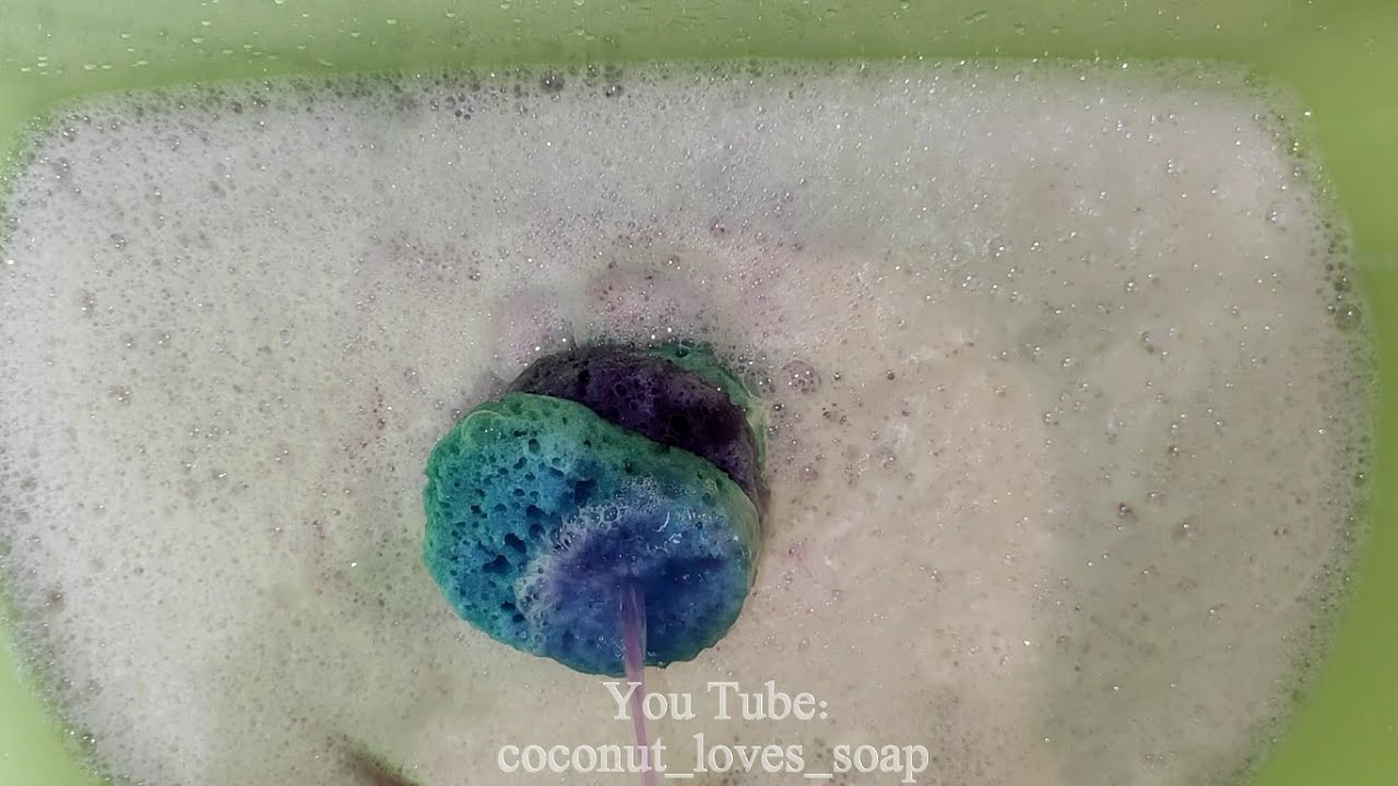 SPONGE ASMR / Lather laudry soap & lavender floor cleaner / АСМР Губки / Щедро и моющее Лаванда