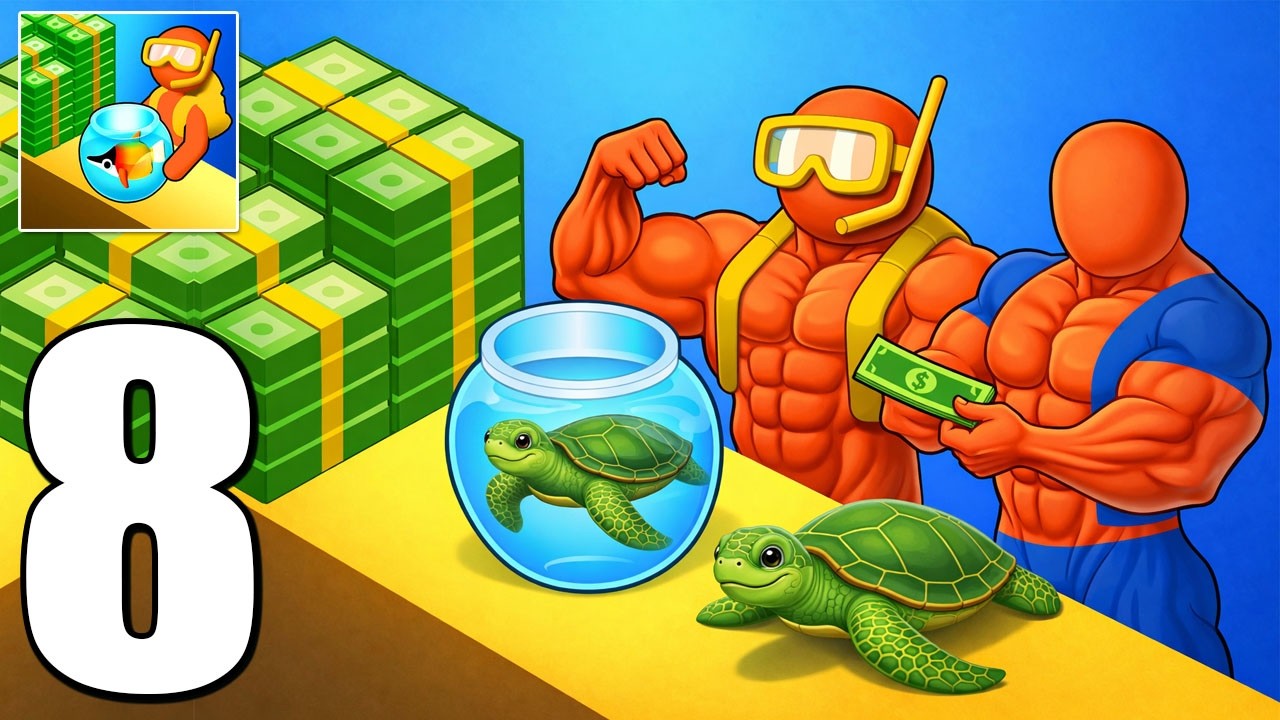 Aquarium Land: Gameplay Walkthrough Part 8  - Sea life With Beautiful fish in water (Android,iOS)