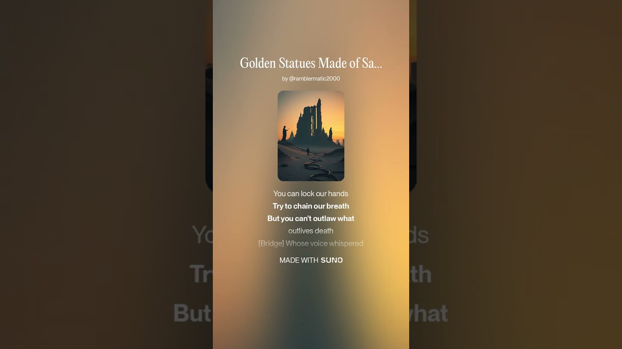 Golden Statues Made of Sand - (Industrial Metal)