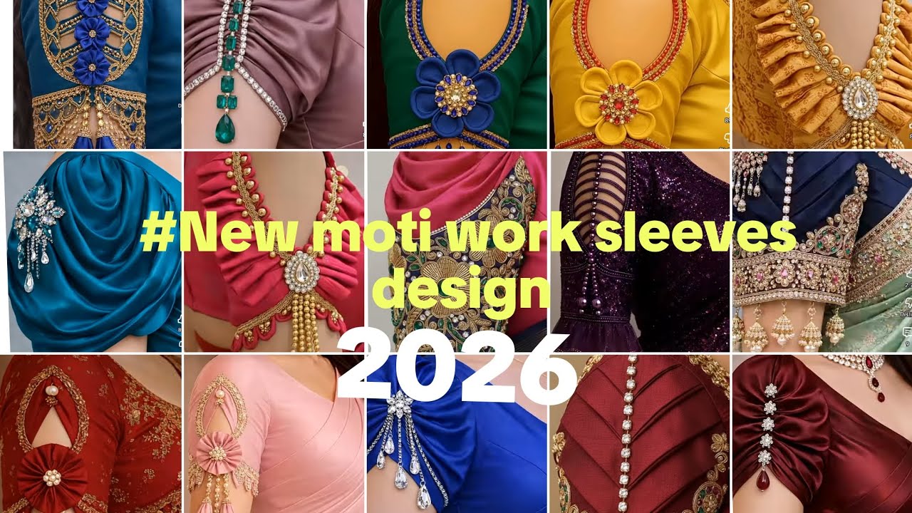 50+ 🎉🎉New model Moti work blouse Sleeves design/Latest बाजू के डिजाइन/trending blouse Sleeves design
