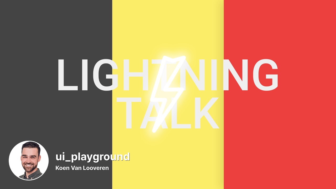 ui_playground | ⚡️ Lightning talk | Flutter Belgium meetup #26