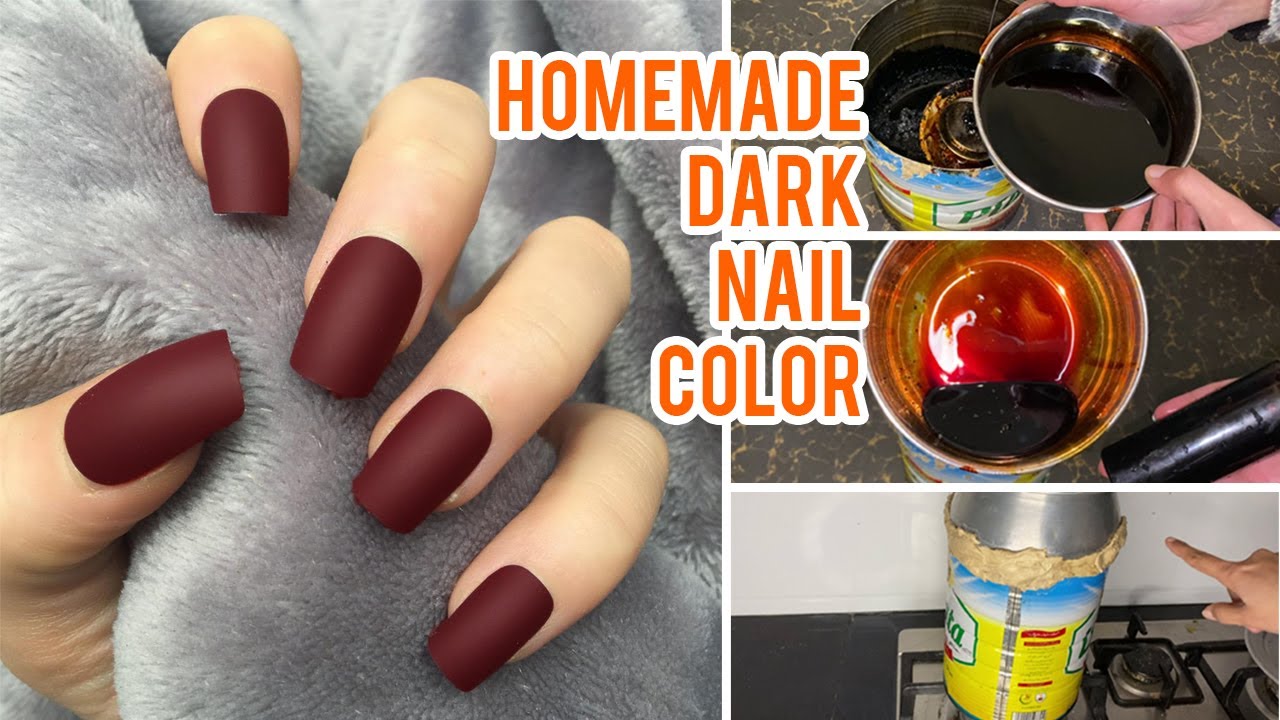 NATURAL DARK NAIL COLOR AT HOME 100% RESULTS, NAKHUN MEHNDI WITH EASY STEPS