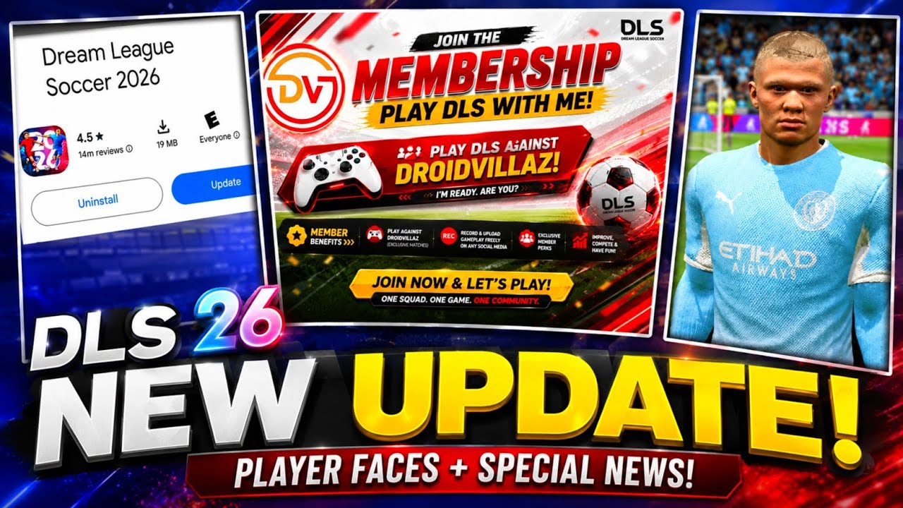 DLS 26 NEW UPDATE! | PLAYER FACES + SPECIAL NEWS | DREAM LEAGUE SOCCER 2026