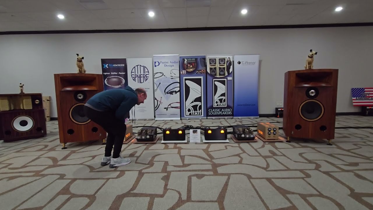 Винтажный вид в современном стиле &mdash; классические аудиоколонки Atma-Sphere, Tri-Planar, Studer