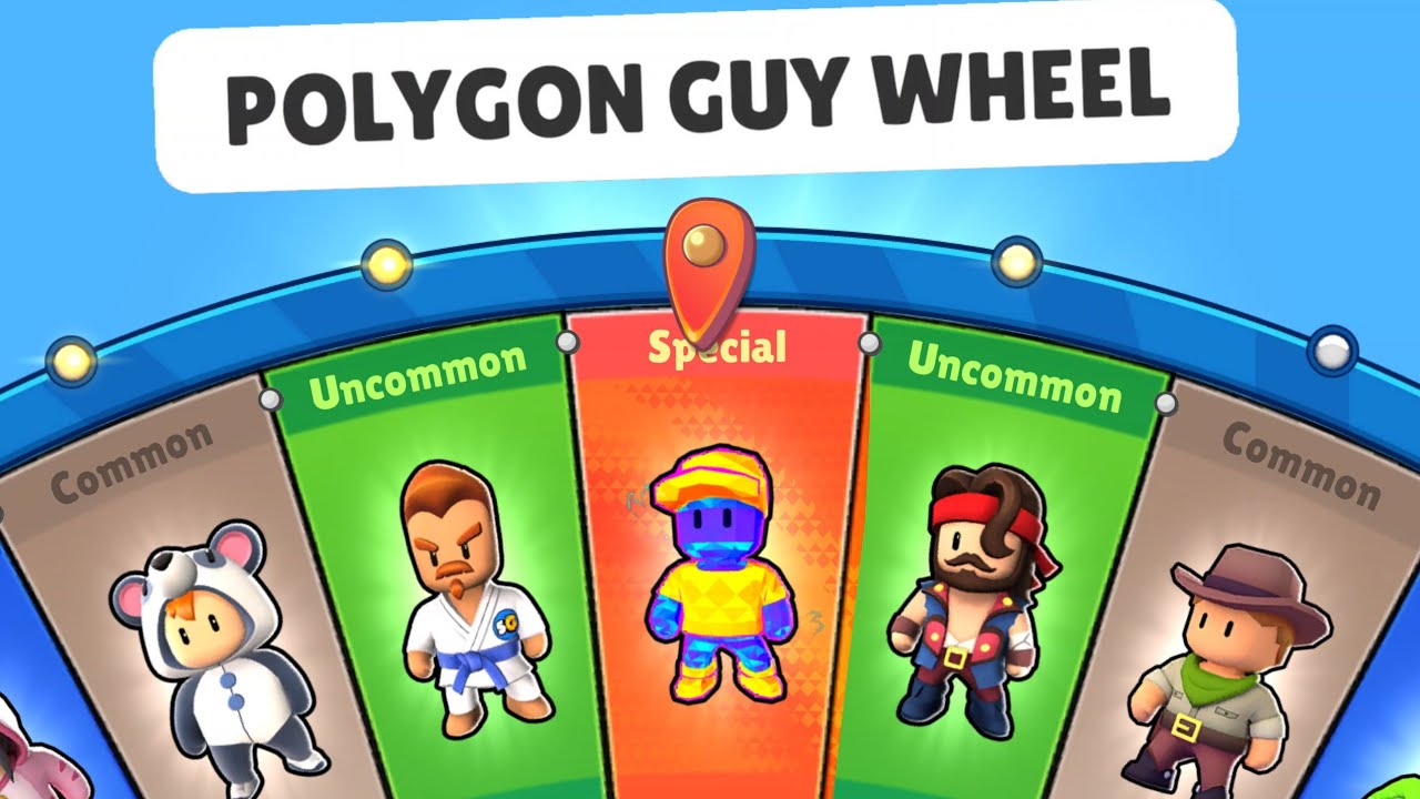 POLYGON GUY WHEEL 🕛 TIME ENDED - Stumble Guys BLOCK DASH Teams
