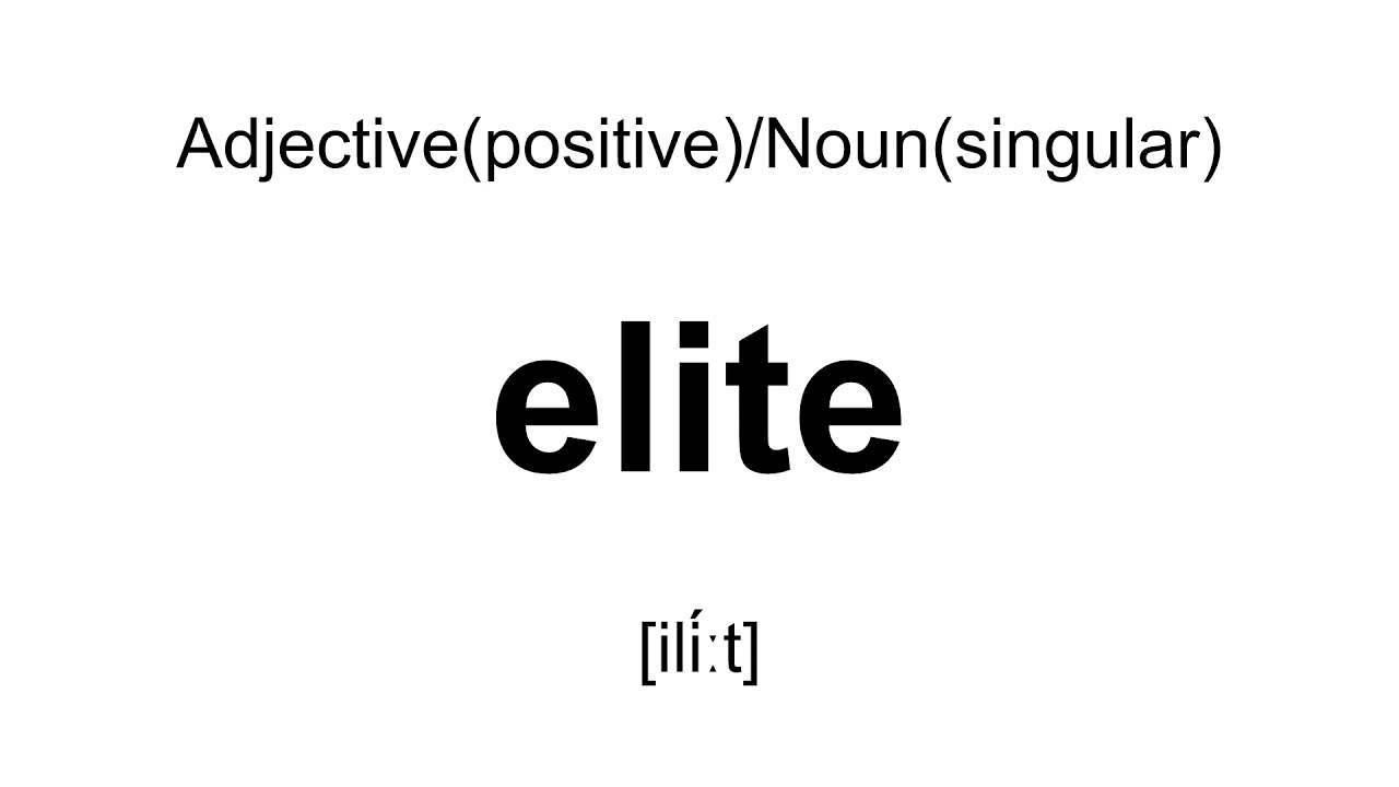 How to pronounce 'elite', 'eliter', 'elitest', and 'elites' [American English Pronunciation]