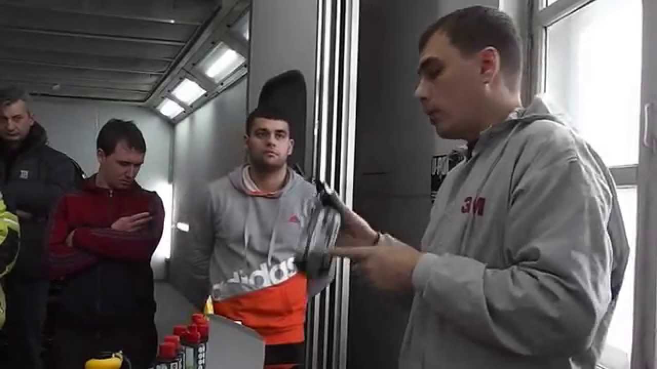 Полировка темных Л.К покрытий MENZERNA часть 1 (Семинар Хабаровск 2014)