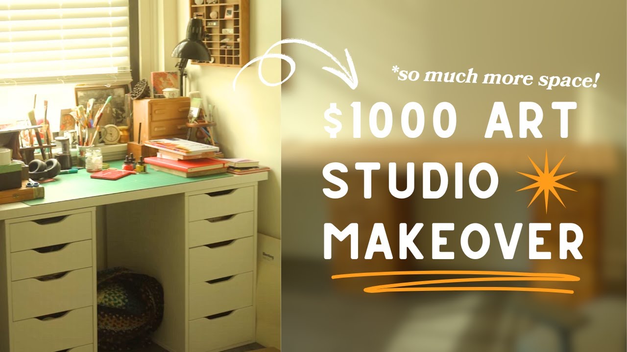 art studio makeover | building my dream home art studio