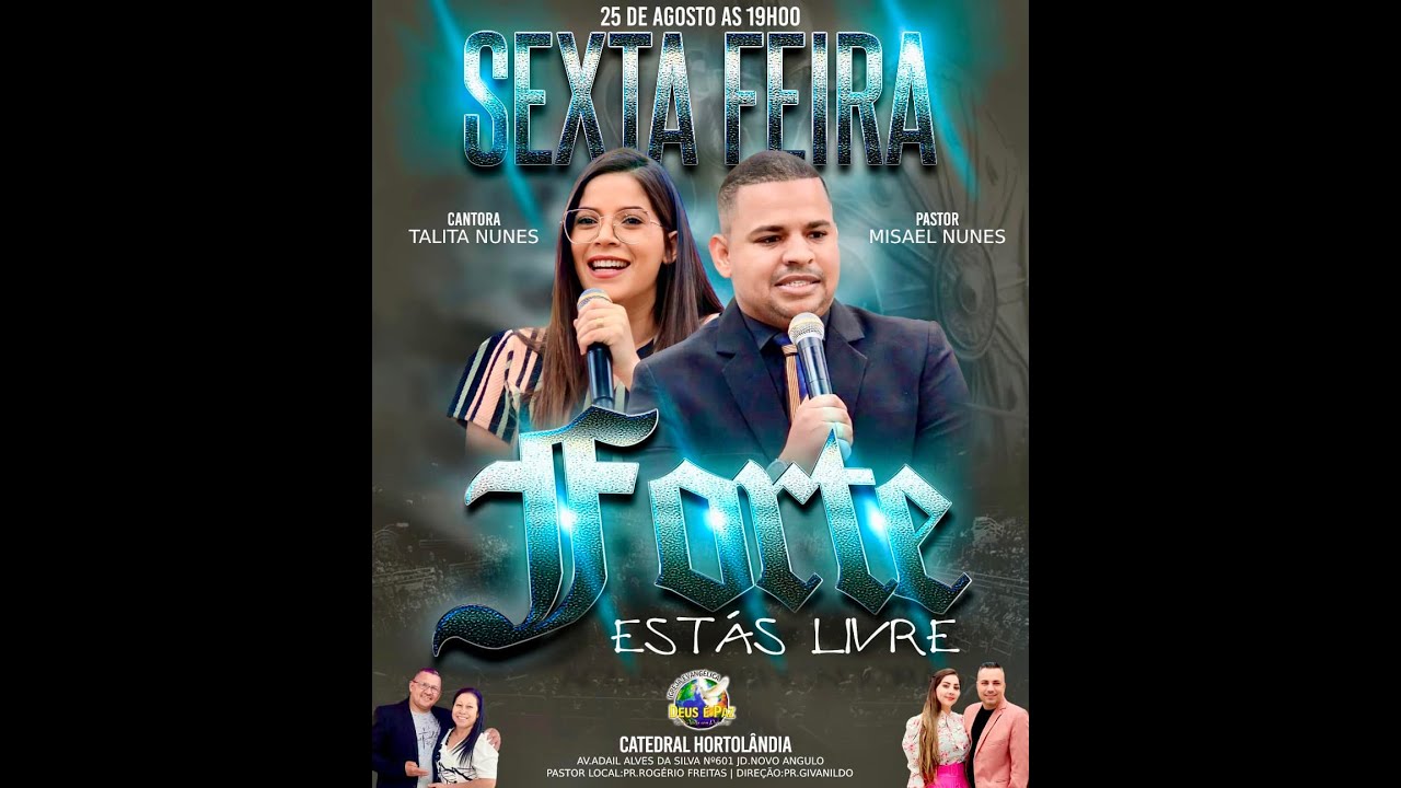 PASTOR MISAEL NUNES | CAMPANHA ESTAS LIVRES | IEDP HORTOL&Acirc;NDIA 25/08/23