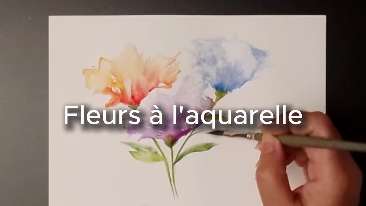 Tuto  facile/Fleurs à l'aquarelle/💐