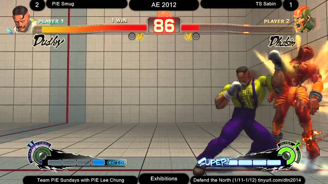 SSF4AE @ Team PIE Sundays - TS Sabin (Dhalsim) vs PIE Smug (Dudley)