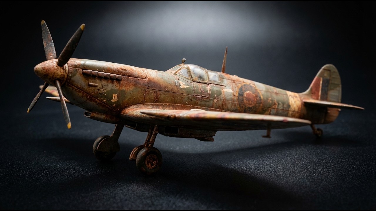 POV ASMR: WWII Spitfire Mk. IX Deep Clean - Rusty Relic to Battle-Ready RAF Green