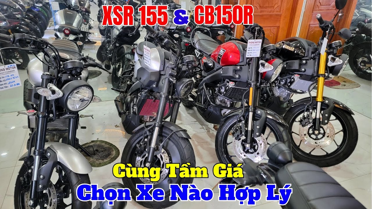 Moto Cũ Giá Rẻ - Yamaha XSR 155 Và CB150R Cùng tầm giá nên Chọn xe Nào
