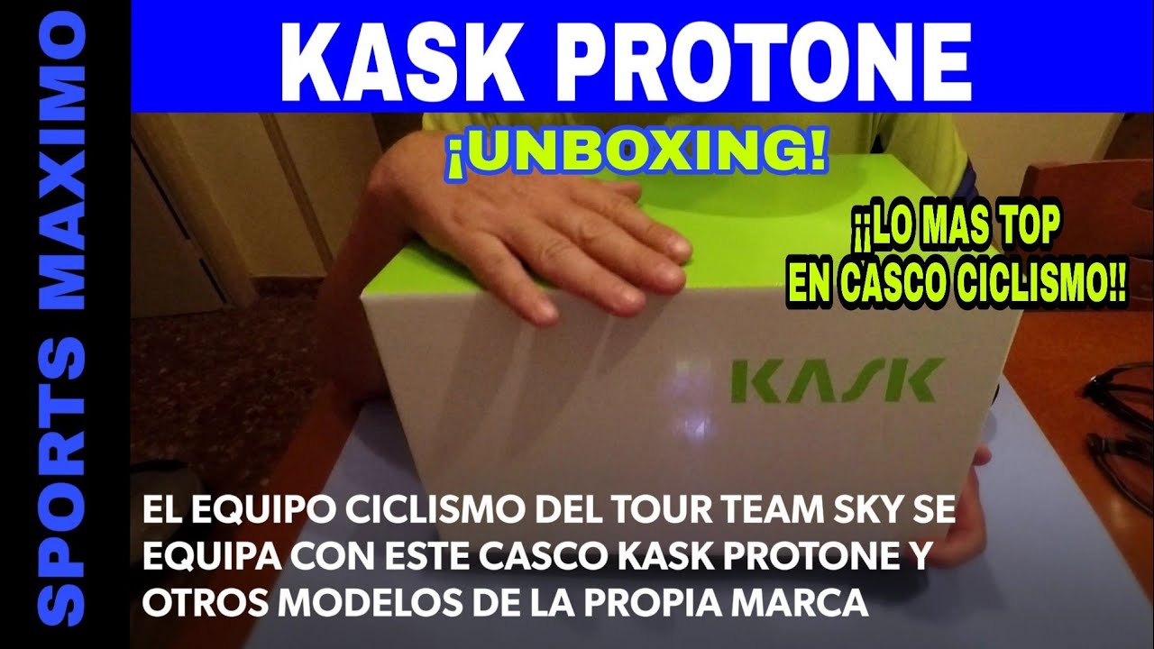 UNBOXING CASCO CICLISMO KASK PROTONE COLOR NEGRO MATE