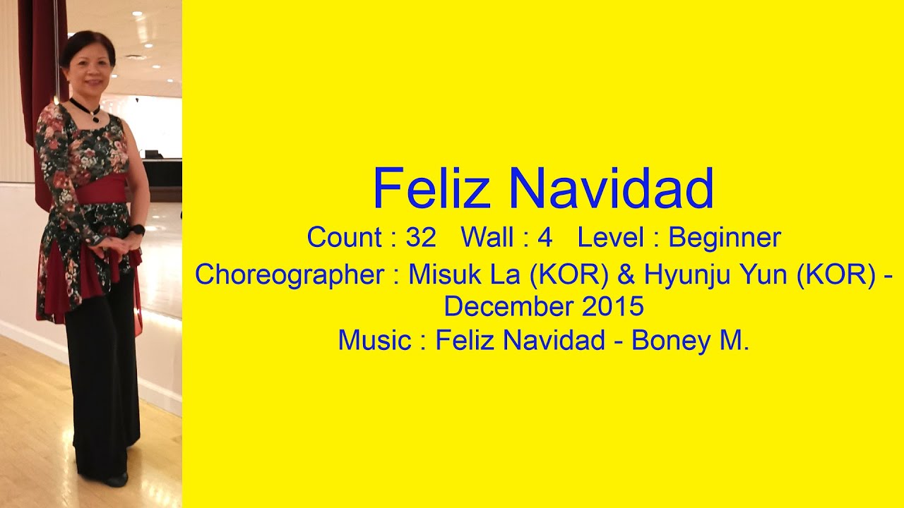 Feliz Navidad Line Dance Walk Thru & Demo