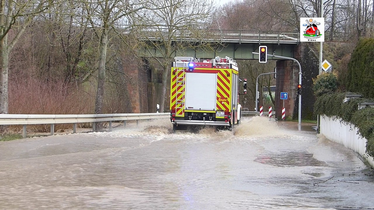 Hochwasser in Ranstadt  29  Jan 2021   