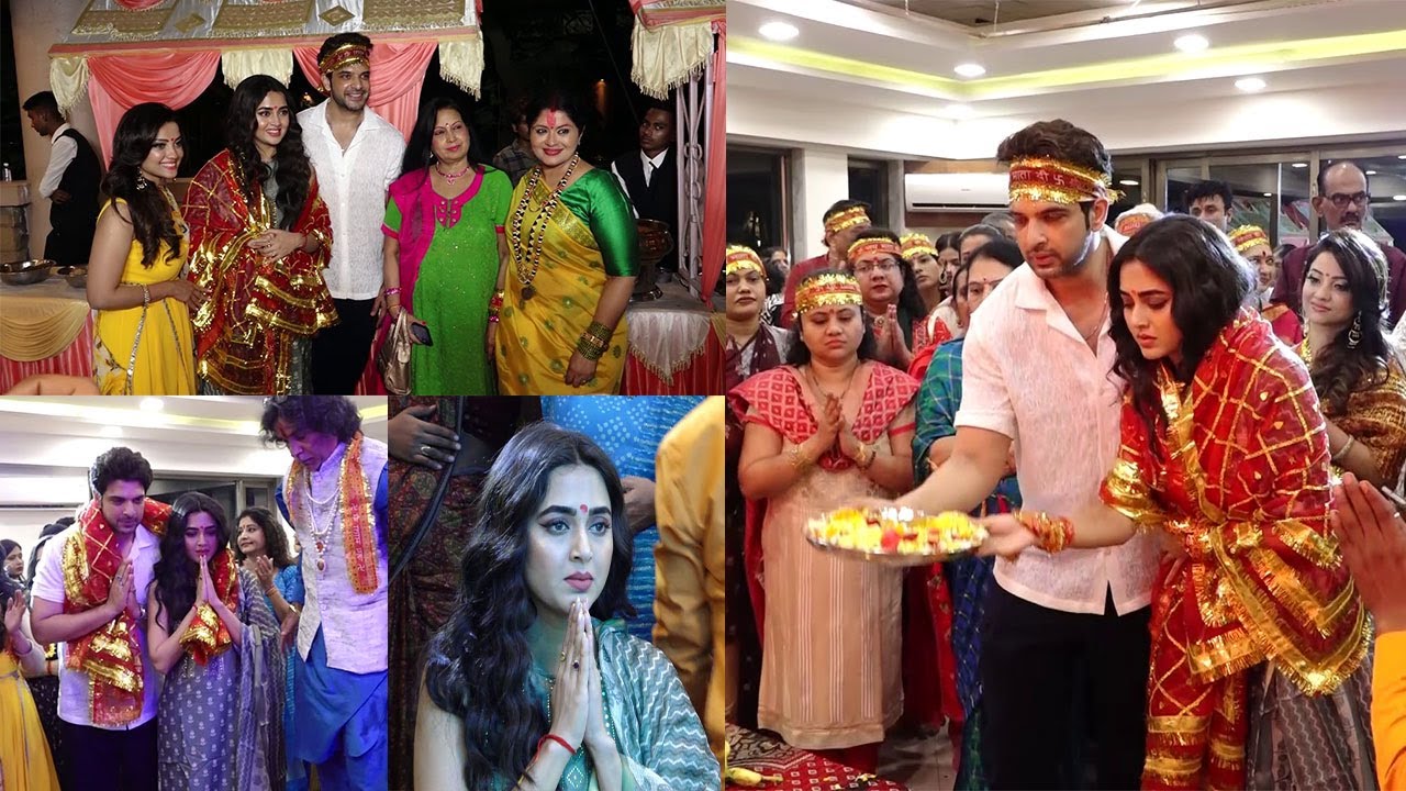 Tejasswi Prakash, Karan Kundra And Others At Sudha Chandran's Mata Ki Chowki  | #tejaswiprakash