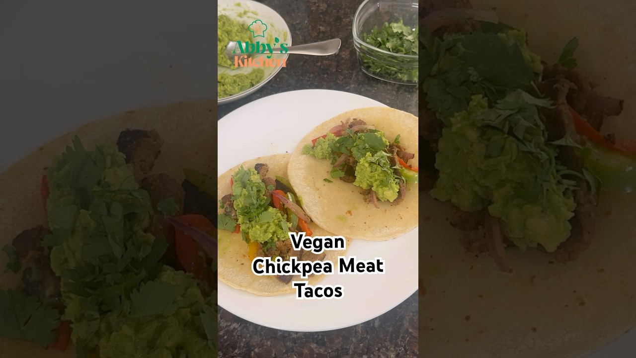 Vegan Chickpea Meat Tacos 🌮🌱 
