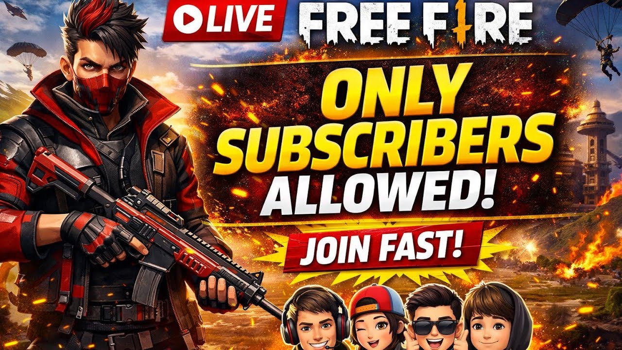 🔴 Free Fire LIVE | Only Subscribers Allowed | Join Fast #live #freefiremax