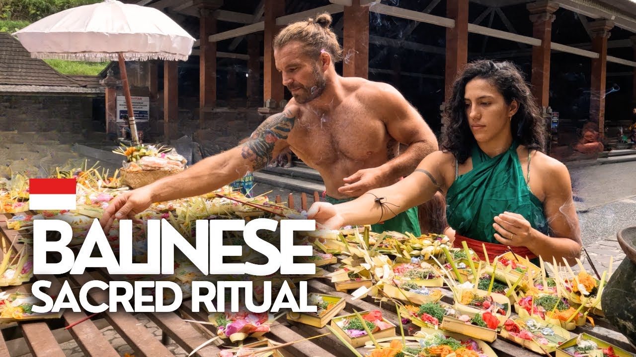 BALINESE RITUAL OF PURIFICATION 🙏🏼 Tirta Empul, Bali's Sacred Temple (Holy Spring)