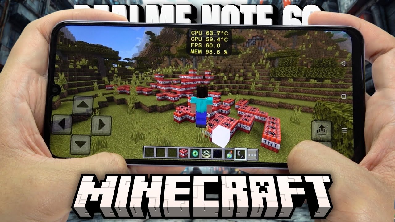 Realme Note 60 test game Minecraft | Unisoc Tiger T612